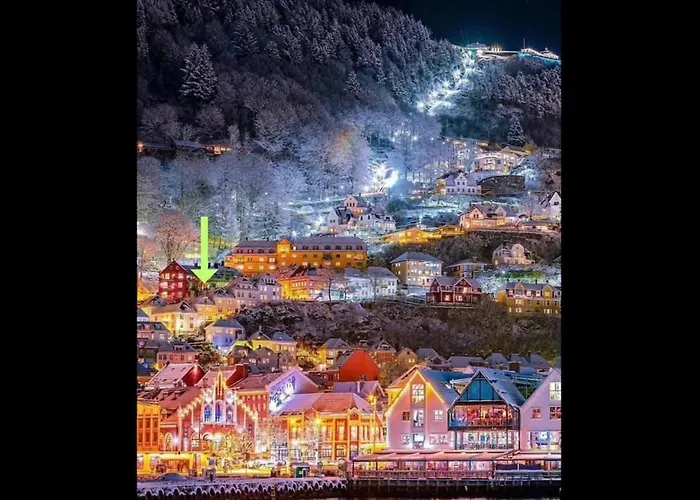 2-roms Med Spektakulaer Utsikt Og Privat Hage 베르겐