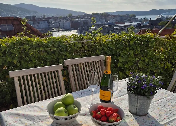 2-roms Med Spektakulaer Utsikt Og Privat Hage 아파트